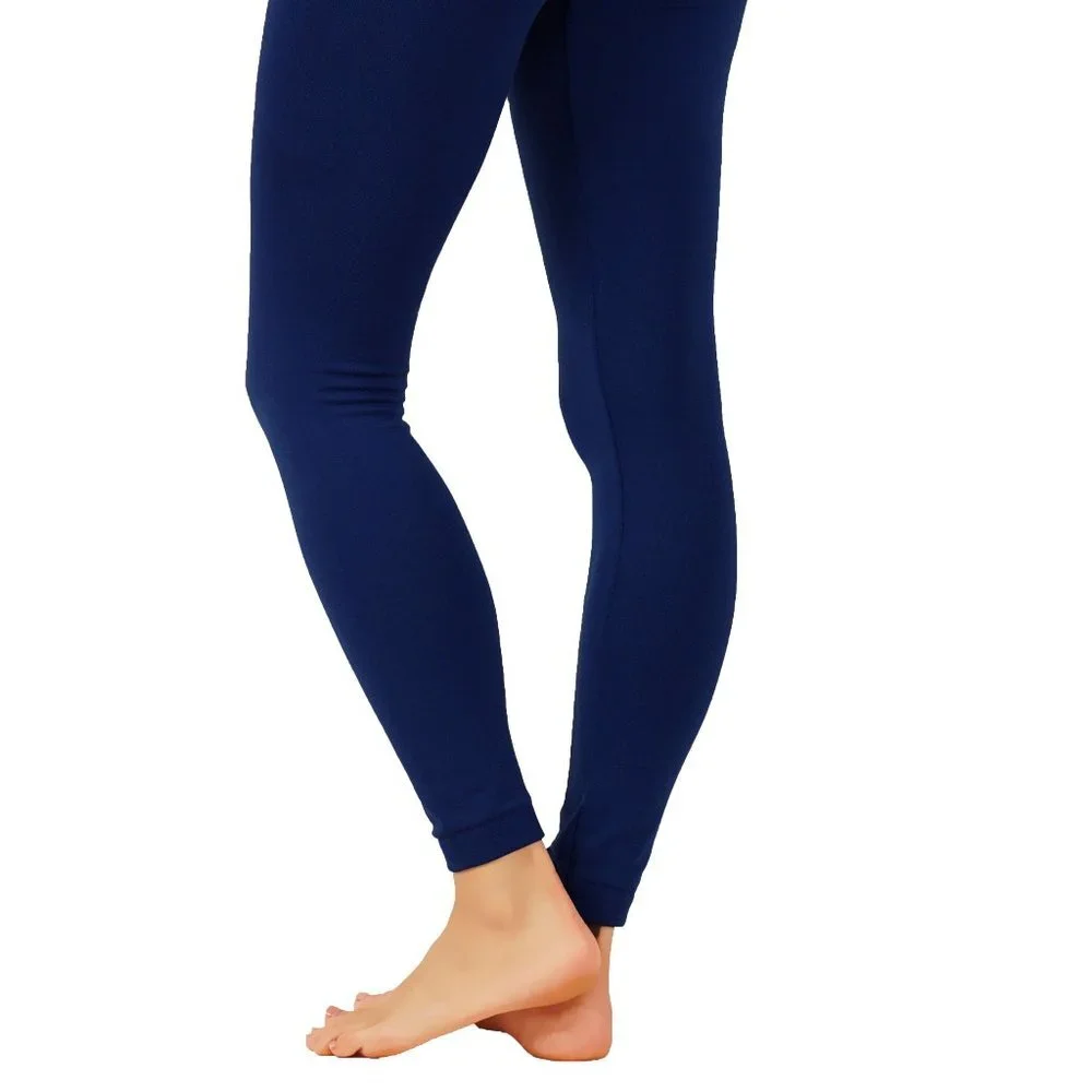 5/25  SEAMLESS Form Fitting Soft Fleece Leggings - Picture 3 of 5